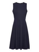 Ponte Fit-And-Flare Dress Navy Lauren Ralph Lauren