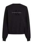 Chenille Monologo Crewneck Black Calvin Klein Jeans