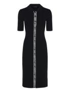 Sslv Logo Knit Dress Black Karl Lagerfeld