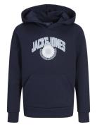 Jjkam Varsity Branding Sweat Hood Jnr Navy Jack & J S