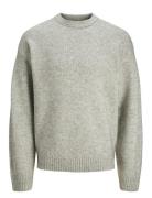 Jorollie Knit Crew Neck Sn Grey Jack & J S