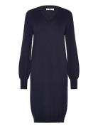 Rmwsofia Wool Knit Dress Navy RM By Rosemunde