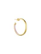 Rainbow Hoops 4Mm Gold Plated Gold Design Letters