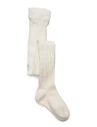 Cable Knitted Stockings Offwhite Cream Geggamoja