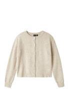 Nlflodet Ls Short Knit Cardigan Noos Beige LMTD