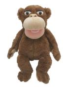 Monkey Hand Puppet 25 Cm. Brown Magni Toys