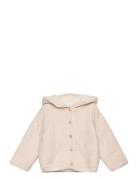 Cardigan With Stitched Sheepskin Lining Beige Mango