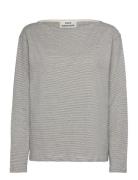 Crisp Jersey Silke Tee Ls Grey Mads Nørgaard