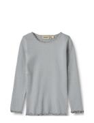 Rib T-Shirt L/S Reese Blue Wheat