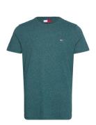 Tjm Slim Jaspe C Neck Green Tommy Jeans