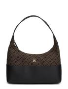 Th Jacquard Shoulder Bag Black Tommy Hilfiger