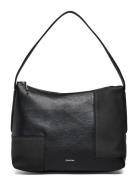 Ck Block Shoulder Bag_Nubuck Black Calvin Klein