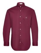 Reg Classic Poplin Shirt Burgundy GANT