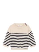 Knitted Striped Sailor Jumper Beige Copenhagen Colors