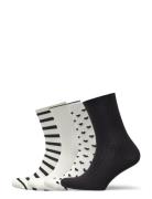 Sock 4 P Black And White Black Lindex