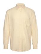 Wbyuzo Struck Shirt Beige Woodbird