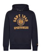 Front Graphic Sweat Hoodie Navy GANT