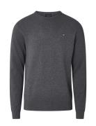 Bradley Cotton Crew Sweater Grey Lexington Clothing