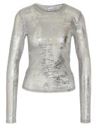 Nmlucia Judith L/S Mesh Top Jrs Fwd Silver NOISY MAY