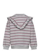 Sweat Shirt Line Ruffel Melange Grey Petit Piao