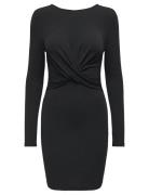 Onlqueen L/S Glitter Twist Dress Jrs Black ONLY