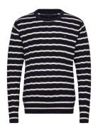 Classic Cotton Cable Crew Neck Navy Tommy Hilfiger