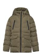 Pocket Quilted Jacket Green Mango