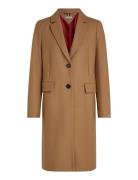 Wool Blend Classic Coat Beige Tommy Hilfiger