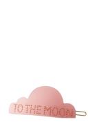 Iconic Hair Clip Cloud Pink Design Letters