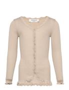 Rkbeatha Ls Cardigan W/ Lace Cream Rosemunde Kids