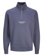 Jorvesterbro Sweat Quarter Zip Hn Jnr Blue Jack & J S