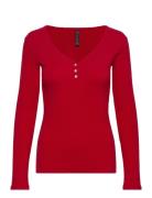 Long-Sleeved Pyjama Top Red Hunkemöller