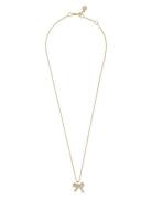 Stina Bow St Pendant Neck 42 G/Clear - 42 Cm Gold SNÖ Of Sweden