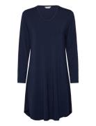 Bamboo Long Sleeve Nightdress Navy Lady Avenue