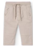 Stretch Gabardine Trousers For Baby -Bci Beige Boboli