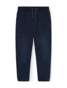 Fleece Denim Trousers Blue Boboli