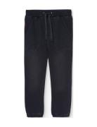 Fleece Denim Trousers For Boy -Bci Black Boboli