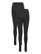 Olmlovely New Legging 2Pck Jrs Noos Black Only Maternity