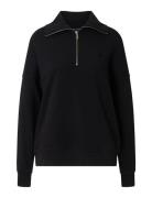 Sadie Half-Zip Sweatshirt Black Lexington Clothing