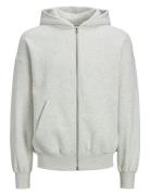 Jjeurban Edge Sweat Zip Hood Noos Grey Jack & J S