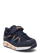 Kemsite Kids Shoe W/Lights Wp Navy ZigZag