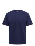 Onsfred Rlx Ss Tee Blue ONLY & SONS