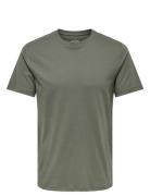 Onsmax Life Ss Stitch Tee Noos Green ONLY & SONS