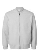 Slhmack Sweat Bomber Ls Noos Grey Selected Homme