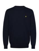 Cotton Crew Neck Jumper Navy Lyle & Scott