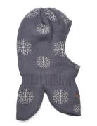 Balaclava Knit W. Pattern Grey Minymo