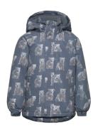 Snow Jacket Aop Blue Minymo