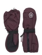 Mittens Long W. Zipper Burgundy Color Kids