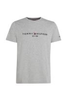 Core Tommy Logo Tee Grey Tommy Hilfiger