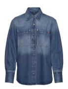 C_Cargo Shirt Blue BOSS